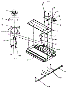 Unit Parts parts for Amana Top-Mount Refrigerator TX22R-P1157704W from AppliancePartsPros.com