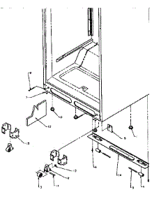 Cabinet Rollers And Accessories parts for Amana Top-Mount Refrigerator TX22R-P1157704W from AppliancePartsPros.com