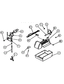Add-On Ice Maker Assembly parts for Amana Top-Mount Refrigerator TX22R-P1157704W from AppliancePartsPros.com