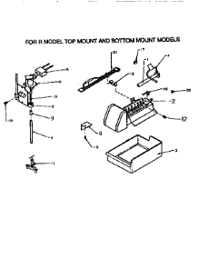 Add-On Ice Maker parts for Amana Top-Mount Refrigerator TX22R2-P1157706W from AppliancePartsPros.com