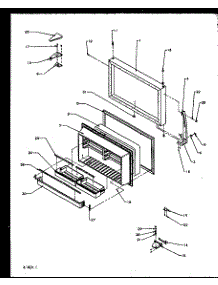 Freezer Door (Tx19r2e / P1158506we) (Tx19r2l / P1158506wl) (Tx19r2w / P1158506ww) parts for Amana Top-Mount Refrigerator TX22R2E-P1157706WE from AppliancePartsPros.com