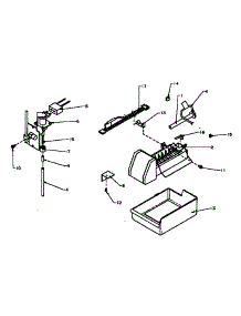 Add-On Ice Maker parts for Amana Top-Mount Refrigerator TX22R3W-P1181602WW from AppliancePartsPros.com