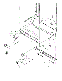 Cabinet Bottom parts for Amana Top-Mount Refrigerator TX22S3L-P1196002WL from AppliancePartsPros.com