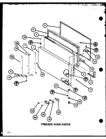 Freezer  Door Parts (Tx20j / P7739045w) (Tx20j / P7739046w) (Txi20j / P7739047w) (Txi20j / P7739048w) parts for Amana Top-Mount Refrigerator TXI18J-P7739043W from AppliancePartsPros.com