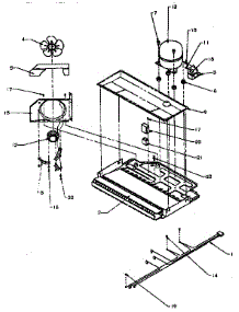 Compressor Compartment parts for Amana Top-Mount Refrigerator TXI18R2-P1179501W from AppliancePartsPros.com