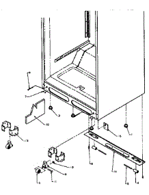 Cabinet Bottom parts for Amana Top-Mount Refrigerator TXI18R2-P1179501W from AppliancePartsPros.com