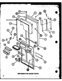 Refrigerator Door Parts (Tx22m / P7858510w) parts for Amana Top-Mount Refrigerator TXI20M-P7858519W from AppliancePartsPros.com