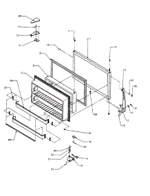 Freezer Door Txi / Tx21a3 parts for Amana Top-Mount Refrigerator TXI21A3-P1182006W from AppliancePartsPros.com