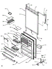 Refrigerator Door Tsi / Ts / Tci / Tc18a3 parts for Amana Top-Mount Refrigerator TXI21A3-P1182006W from AppliancePartsPros.com