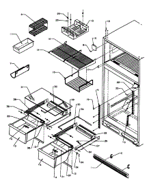 Cabinet Shelving Txi / Tx21a3 parts for Amana Top-Mount Refrigerator TXI21A3-P1182006W from AppliancePartsPros.com