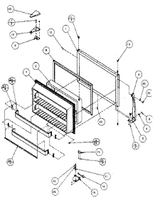 Freezer Door parts for Amana Top-Mount Refrigerator TXI21R-P1168002W from AppliancePartsPros.com
