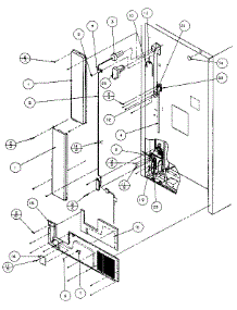 Cabinet Back parts for Amana Top-Mount Refrigerator TXI21R-P1168002W from AppliancePartsPros.com
