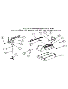 Add-On Ice Maker Assembly parts for Amana Top-Mount Refrigerator TXI21R-P1168002W from AppliancePartsPros.com