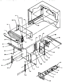 Evaporator Area parts for Amana Top-Mount Refrigerator TXI21R-P1168006W from AppliancePartsPros.com