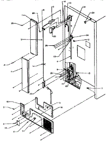 Cabinet Back parts for Amana Top-Mount Refrigerator TXI21R-P1168006W from AppliancePartsPros.com