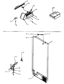 Factory Installed Icemaker parts for Amana Top-Mount Refrigerator TXI21R-P1168006W from AppliancePartsPros.com