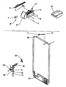 Factory Installed Icemaker parts for Amana Top-Mount Refrigerator TXI21R2-P1168012W from AppliancePartsPros.com