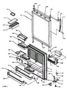 Refrigerator Door (Tx19r2e / P1181902we) (Tx19r2l / P1181902wl) (Tx19r2w / P1181902ww) (Tx19r3e / P1181907we) (Tx19r3l / P1181907wl) (Tx19r3w / P1181907ww) parts for Amana Top-Mount Refrigerator TXI21R3L-P1182002WL from AppliancePartsPros.com