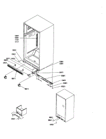 Ladders, Lower Cabinet parts for Amana Top-Mount Refrigerator TXI21VL-P1320602WL from AppliancePartsPros.com