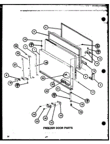 Freezer Door Parts (Tx22j / P7739049w) (Txi22j / P7739050w) parts for Amana Top-Mount Refrigerator TXI22J-P7739050W from AppliancePartsPros.com