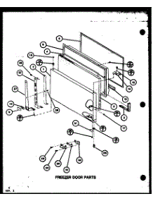 Freezer Door Parts (Tx18k / P7803201w) (Tx18k / P7803202w) (Txi18k / P7803203w) (Txi18k / P7803204w) (Txi18k / P7803239w) (Txi18k / P7803240w) (Tx18k2 / P7859230w) parts for Amana Top-Mount Refrigerator TXI22K-P7803210W from AppliancePartsPros.com