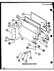 Freezer Door Parts (Tx20k / P7803205w) (Tx20k / P7803206w) (Txi20k / P7803207w) (Txi20k / P7803208w) (Txi20k / P7803241w) (Txi20k / P7803242w) parts for Amana Top-Mount Refrigerator TXI22K-P7803210W from AppliancePartsPros.com