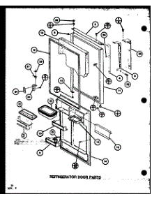 Refrigerator Door Parts (Tx22k / P7803209w) (Txi22k / P7803210w) (Txi22k / P7803243w) (Tx22k / P7859202w) parts for Amana Top-Mount Refrigerator TXI22K-P7803210W from AppliancePartsPros.com