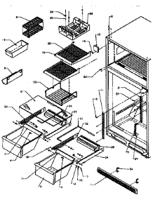 Cabinet Shelving parts for Amana Top-Mount Refrigerator TXI22R-P1168008W from AppliancePartsPros.com