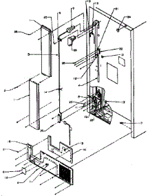 Cabinet Back parts for Amana Top-Mount Refrigerator TXI22R-P1168008W from AppliancePartsPros.com