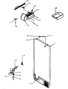 Factory Installed Ice Maker parts for Amana Top-Mount Refrigerator TXI22R-P1168008W from AppliancePartsPros.com