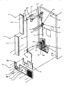 Cabinet Back parts for Amana Top-Mount Refrigerator TXI22R2-P1168014W from AppliancePartsPros.com