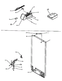 Factory Installed Ice Maker parts for Amana Top-Mount Refrigerator TXI22R2-P1168014W from AppliancePartsPros.com