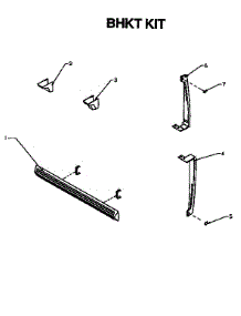 Bhkt Kit parts for Amana Top-Mount Refrigerator TXI22R2-P1168014W from AppliancePartsPros.com