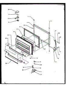 Freezer Door parts for Amana Top-Mount Refrigerator TXI22RE-P1168008WE from AppliancePartsPros.com