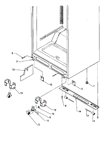 Cabinet Bottom parts for Amana Top-Mount Refrigerator TYI21S4L-P1194705WL from AppliancePartsPros.com