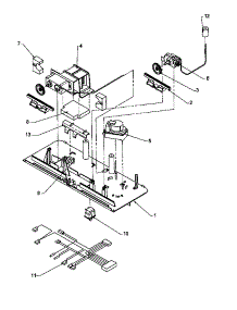 Control Panel Assembly parts for Amana Top-Mount Refrigerator TYI21S4L-P1194705WL from AppliancePartsPros.com