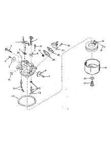 Carburetor No. 631728 parts for Tecumseh Lawn & Garden Engine TYPE 640-12 from AppliancePartsPros.com