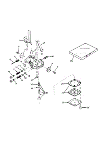 Carburetor parts for Tecumseh Lawn & Garden Engine TYPE 641-09 from AppliancePartsPros.com