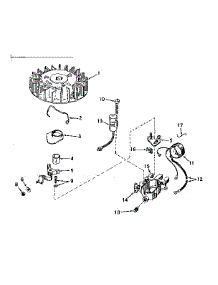 Magneto No. 610832A parts for Tecumseh Lawn & Garden Engine TYPE 642-15D from AppliancePartsPros.com