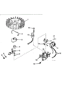 Magneto parts for Tecumseh Lawn & Garden Engine TYPE 642-15D from AppliancePartsPros.com