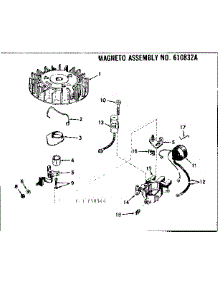 Magneto Assembly parts for Tecumseh Lawn & Garden Engine TYPE 642-16B from AppliancePartsPros.com
