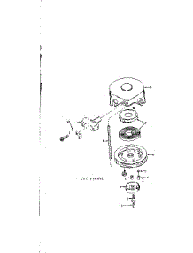 Rewind Starter Assembly parts for Tecumseh Lawn & Garden Engine TYPE 642-16B from AppliancePartsPros.com