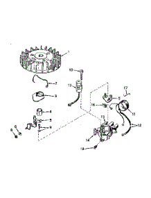 Magneto No. 610832A parts for Tecumseh Lawn & Garden Engine TYPE 642-18D from AppliancePartsPros.com