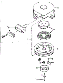 Rewind Starter parts for Tecumseh Lawn & Garden Engine TYPE 642-18D from AppliancePartsPros.com
