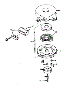 Rewind Starter parts for Tecumseh Lawn & Garden Engine TYPE 642-19 from AppliancePartsPros.com