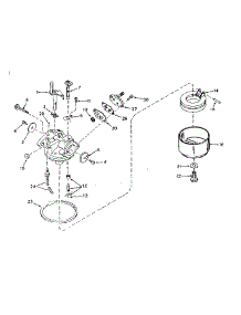 Carburetor parts for Tecumseh Lawn & Garden Engine TYPE 642-19A from AppliancePartsPros.com