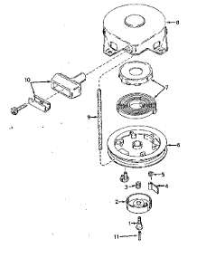 Rewind Starter parts for Tecumseh Lawn & Garden Engine TYPE 642-19A from AppliancePartsPros.com