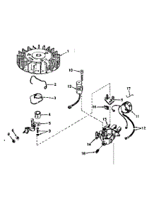 Magneto No. 610832A parts for Tecumseh Lawn & Garden Engine TYPE 642-20 from AppliancePartsPros.com