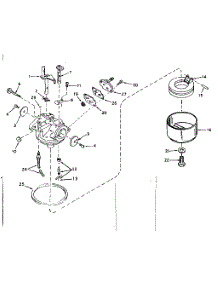 Carburetor No. 631895 parts for Tecumseh Lawn & Garden Engine TYPE 642-20 from AppliancePartsPros.com