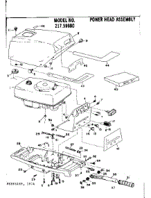 Power Head Assembly parts for Tecumseh Lawn & Garden Engine TYPE 643-19B from AppliancePartsPros.com